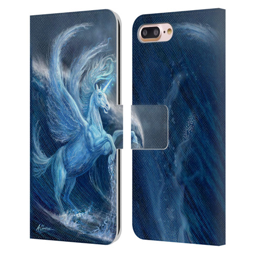 Anthony Christou Art Water Pegasus Leather Book Wallet Case Cover For Apple iPhone 7 Plus / iPhone 8 Plus