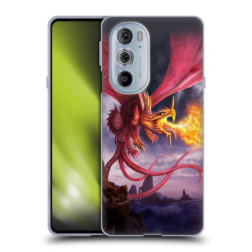 Anthony Christou Art Fire Dragon Soft Gel Case for Motorola Edge X30