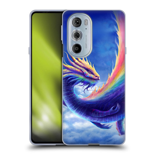 Anthony Christou Art Rainbow Dragon Soft Gel Case for Motorola Edge X30
