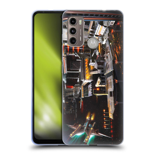 Anthony Christou Art Space Station Soft Gel Case for Motorola Moto G60 / Moto G40 Fusion