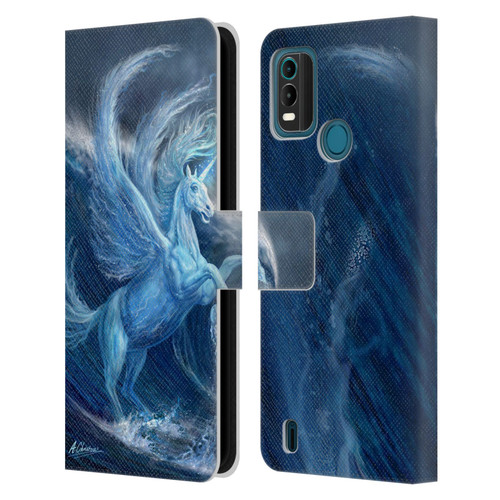 Anthony Christou Art Water Pegasus Leather Book Wallet Case Cover For Nokia G11 Plus