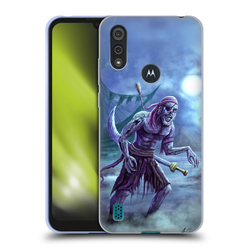 Anthony Christou Art Zombie Pirate Soft Gel Case for Motorola Moto E6s (2020)