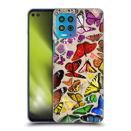 Anthony Christou Art Rainbow Butterflies Soft Gel Case for Motorola Moto G100