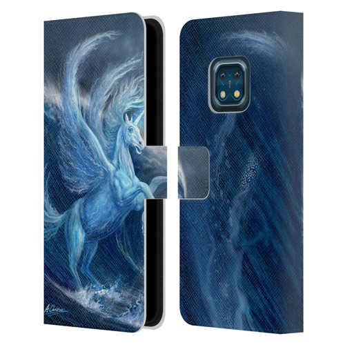 Anthony Christou Art Water Pegasus Leather Book Wallet Case Cover For Nokia XR20