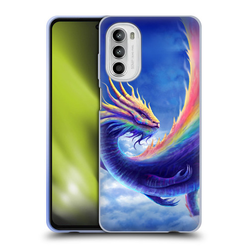 Anthony Christou Art Rainbow Dragon Soft Gel Case for Motorola Moto G52