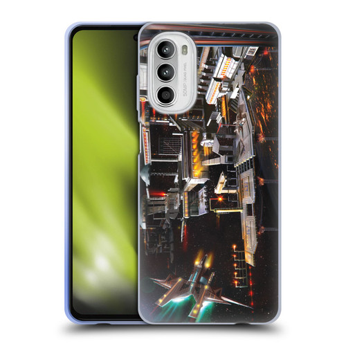 Anthony Christou Art Space Station Soft Gel Case for Motorola Moto G52