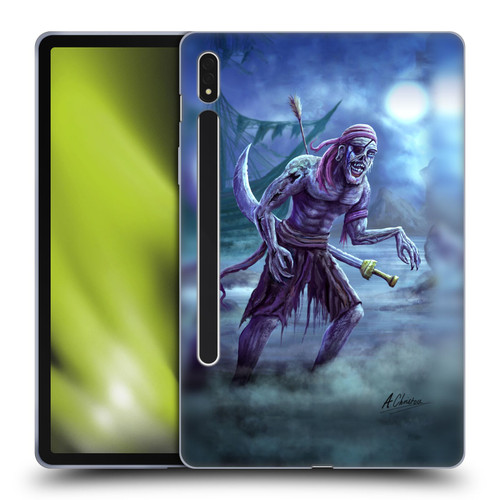 Anthony Christou Art Zombie Pirate Soft Gel Case for Samsung Galaxy Tab S8