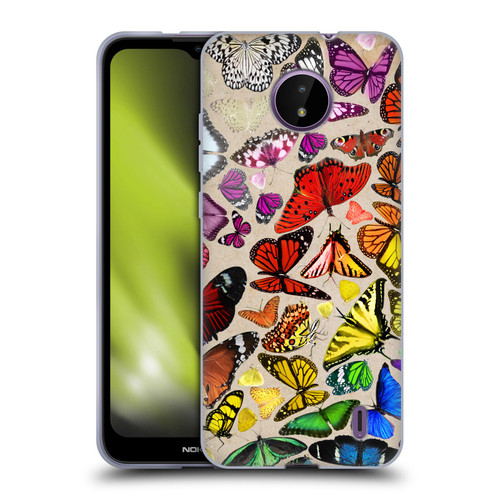 Anthony Christou Art Rainbow Butterflies Soft Gel Case for Nokia C10 / C20