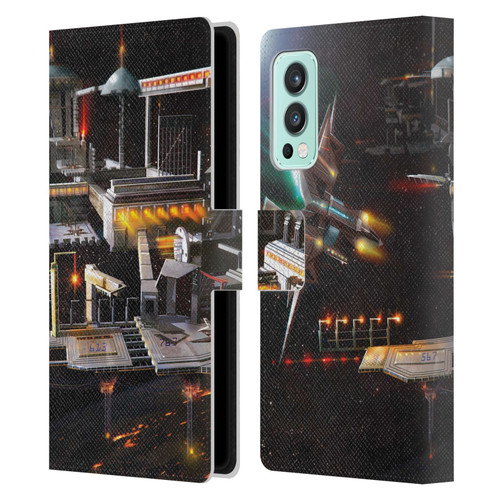 Anthony Christou Art Space Station Leather Book Wallet Case Cover For OnePlus Nord 2 5G