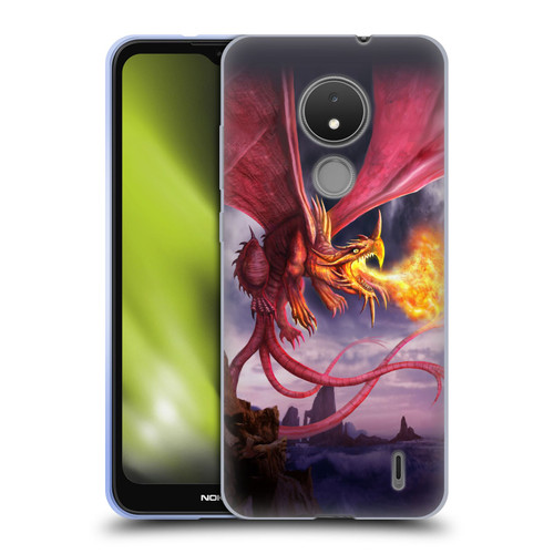Anthony Christou Art Fire Dragon Soft Gel Case for Nokia C21