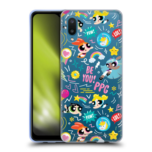 The Powerpuff Girls Graphics Icons Soft Gel Case for Samsung Galaxy A02/M02 (2021)