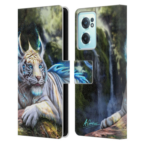 Anthony Christou Art Water Tiger Leather Book Wallet Case Cover For OnePlus Nord CE 2 5G