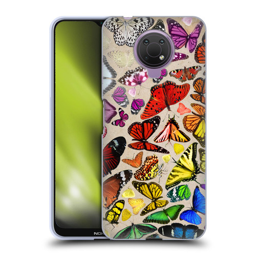 Anthony Christou Art Rainbow Butterflies Soft Gel Case for Nokia G10