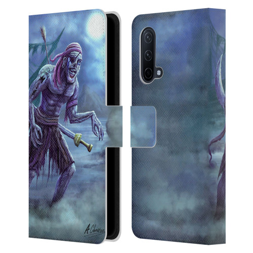 Anthony Christou Art Zombie Pirate Leather Book Wallet Case Cover For OnePlus Nord CE 5G