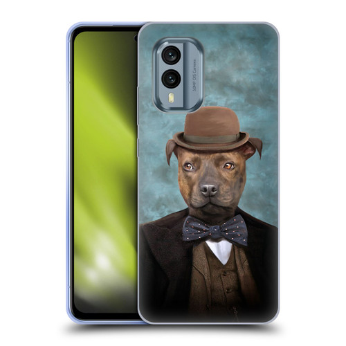 Anthony Christou Art Sir Edmund Bulldog Soft Gel Case for Nokia X30