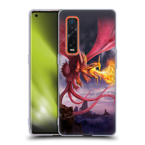 Anthony Christou Art Fire Dragon Soft Gel Case for OPPO Find X2 Pro 5G