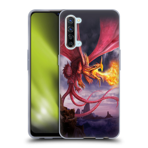 Anthony Christou Art Fire Dragon Soft Gel Case for OPPO Find X2 Lite 5G
