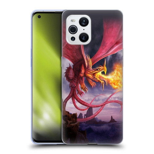 Anthony Christou Art Fire Dragon Soft Gel Case for OPPO Find X3 / Pro