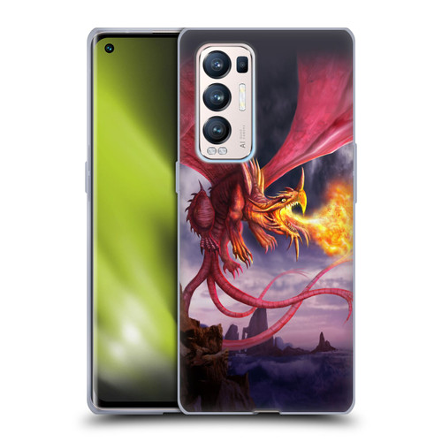 Anthony Christou Art Fire Dragon Soft Gel Case for OPPO Find X3 Neo / Reno5 Pro+ 5G