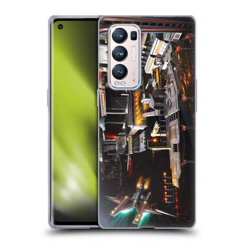 Anthony Christou Art Space Station Soft Gel Case for OPPO Find X3 Neo / Reno5 Pro+ 5G