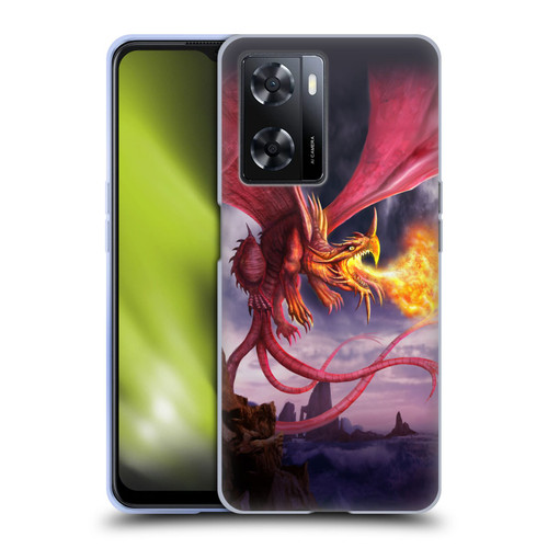 Anthony Christou Art Fire Dragon Soft Gel Case for OPPO A57s