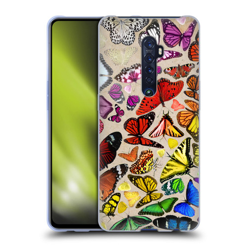 Anthony Christou Art Rainbow Butterflies Soft Gel Case for OPPO Reno 2