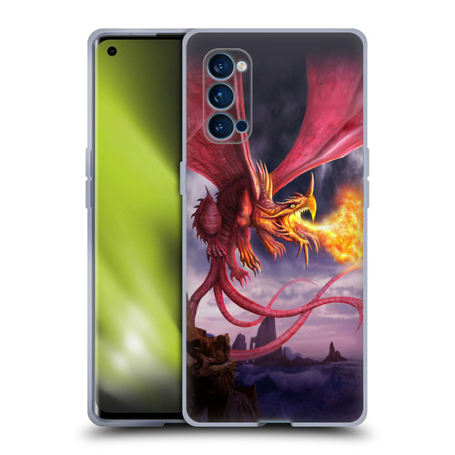 Anthony Christou Art Fire Dragon Soft Gel Case for OPPO Reno 4 Pro 5G