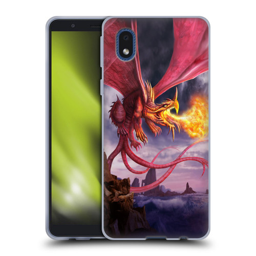 Anthony Christou Art Fire Dragon Soft Gel Case for Samsung Galaxy A01 Core (2020)