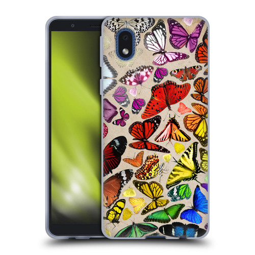Anthony Christou Art Rainbow Butterflies Soft Gel Case for Samsung Galaxy A01 Core (2020)