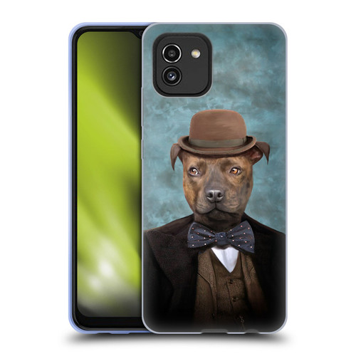 Anthony Christou Art Sir Edmund Bulldog Soft Gel Case for Samsung Galaxy A03 (2021)