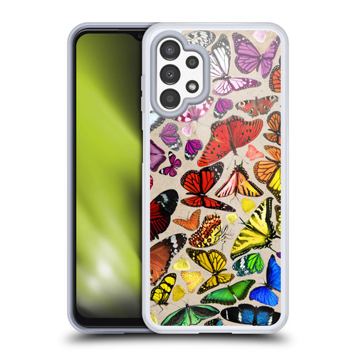 Anthony Christou Art Rainbow Butterflies Soft Gel Case for Samsung Galaxy A13 (2022)