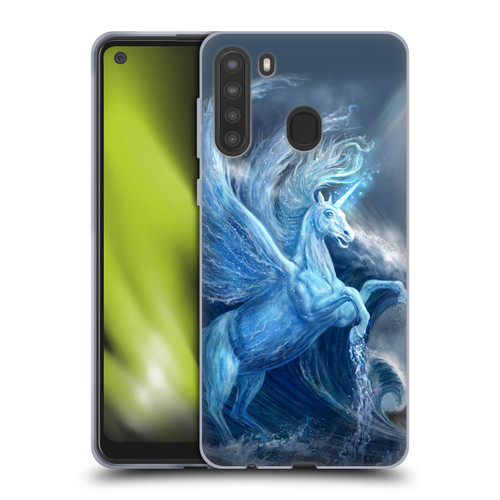 Anthony Christou Art Water Pegasus Soft Gel Case for Samsung Galaxy A21 (2020)