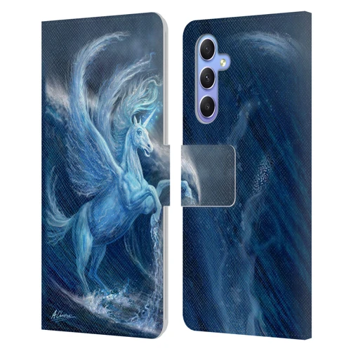 Anthony Christou Art Water Pegasus Leather Book Wallet Case Cover For Samsung Galaxy A34 5G