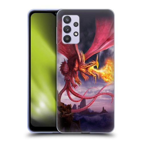 Anthony Christou Art Fire Dragon Soft Gel Case for Samsung Galaxy A32 5G / M32 5G (2021)