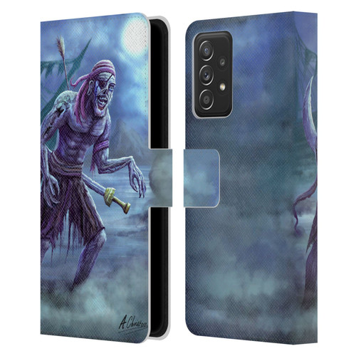 Anthony Christou Art Zombie Pirate Leather Book Wallet Case Cover For Samsung Galaxy A52 / A52s / 5G (2021)