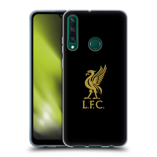 Liverpool Football Club Liver Bird Gold Logo On Black Soft Gel Case for Huawei Y6p