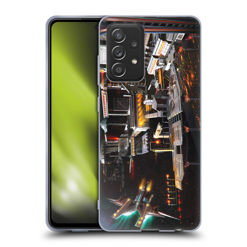 Anthony Christou Art Space Station Soft Gel Case for Samsung Galaxy A52 / A52s / 5G (2021)