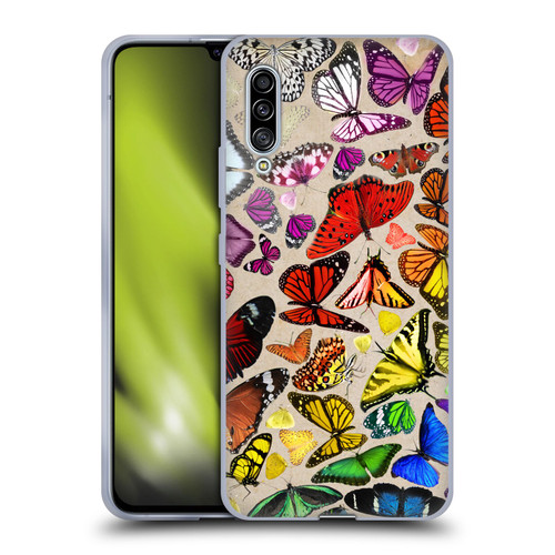Anthony Christou Art Rainbow Butterflies Soft Gel Case for Samsung Galaxy A90 5G (2019)