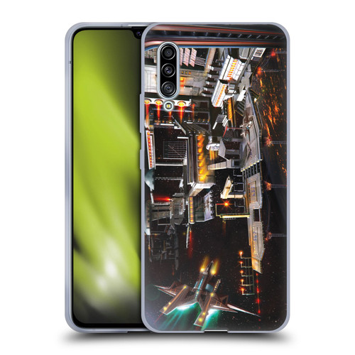 Anthony Christou Art Space Station Soft Gel Case for Samsung Galaxy A90 5G (2019)