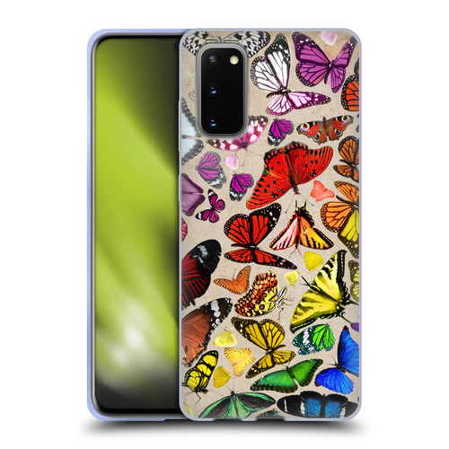Anthony Christou Art Rainbow Butterflies Soft Gel Case for Samsung Galaxy S20 / S20 5G