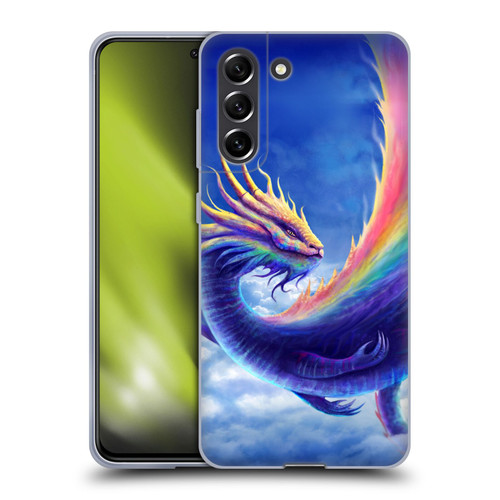 Anthony Christou Art Rainbow Dragon Soft Gel Case for Samsung Galaxy S21 FE 5G