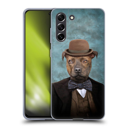 Anthony Christou Art Sir Edmund Bulldog Soft Gel Case for Samsung Galaxy S21 FE 5G