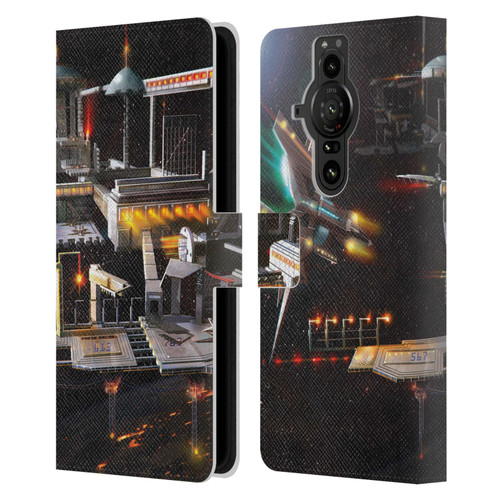Anthony Christou Art Space Station Leather Book Wallet Case Cover For Sony Xperia Pro-I