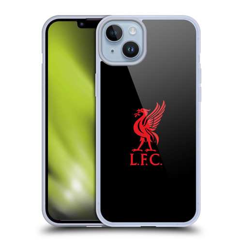 Liverpool Football Club Liver Bird Red Logo On Black Soft Gel Case for Apple iPhone 14 Plus Liverpool Football Club Liver Bird Red Logo On Black Soft Gel Case for Apple iPhone 14 Plus