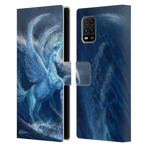 Anthony Christou Art Water Pegasus Leather Book Wallet Case Cover For Xiaomi Mi 10 Lite 5G