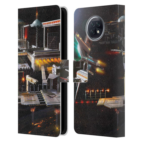 Anthony Christou Art Space Station Leather Book Wallet Case Cover For Xiaomi Redmi Note 9T 5G