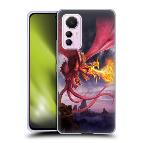 Anthony Christou Art Fire Dragon Soft Gel Case for Xiaomi 12 Lite