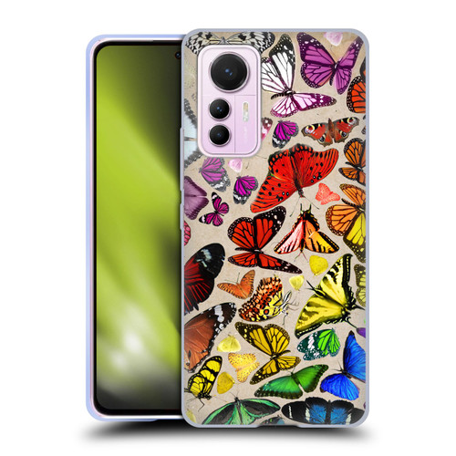 Anthony Christou Art Rainbow Butterflies Soft Gel Case for Xiaomi 12 Lite