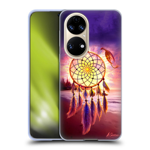 Anthony Christou Fantasy Art Beach Dragon Dream Catcher Soft Gel Case for Huawei P50