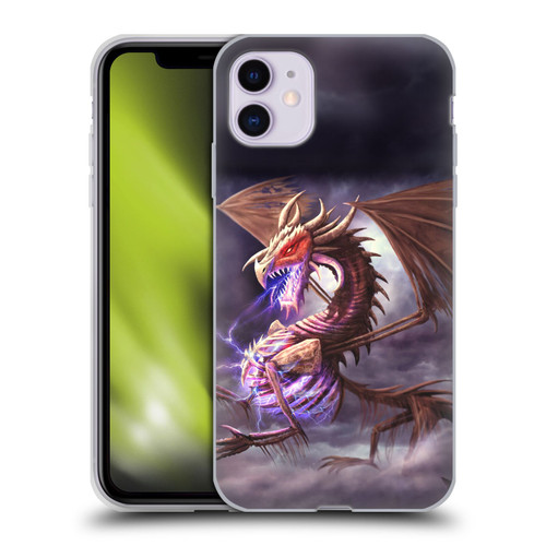 Anthony Christou Fantasy Art Bone Dragon Soft Gel Case for Apple iPhone 11
